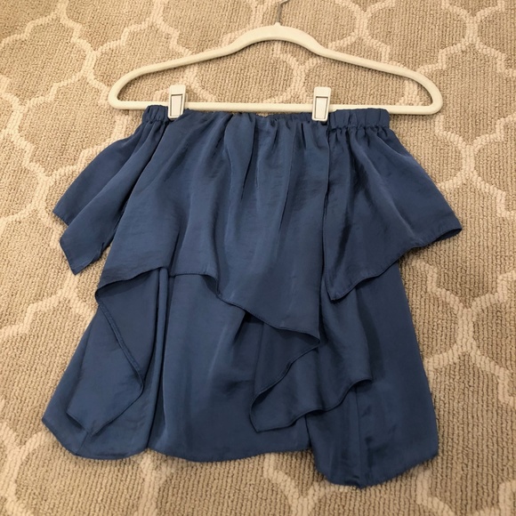 ASOS Blue Off-Shoulder Blouse - Picture 5 of 6